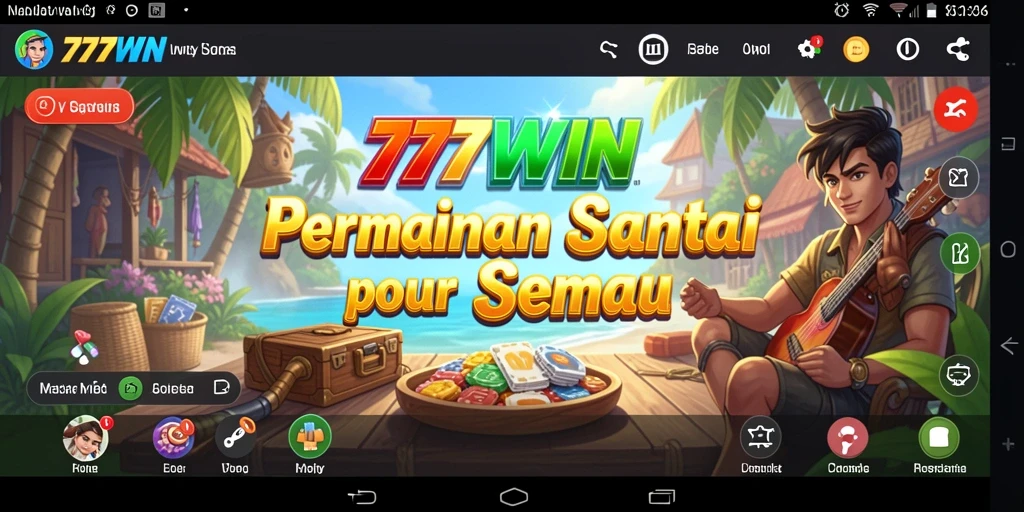 Tampilan menarik gameplay <strong>777WIN</strong> dengan karakter ceria dan tantangan yang menyenangkan.