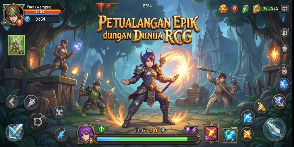 Tampilan menakjubkan dari gameplay RPG dalam 8364.