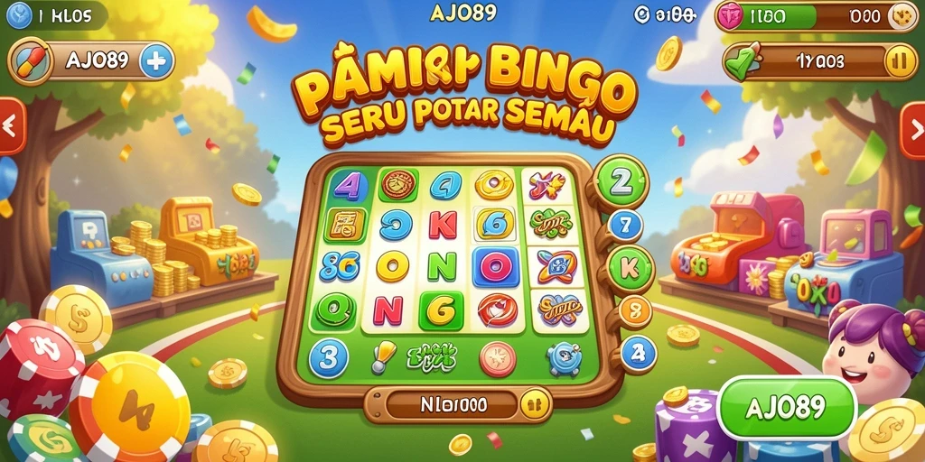 Gameplay Bingo seru dengan tampilan menarik di AJO89.