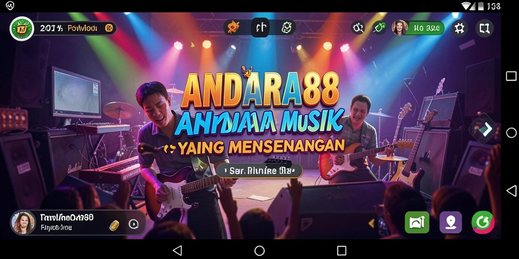 Tampilan gameplay ANDARA88 yang menarik dan interaktif dalam permainan musik.