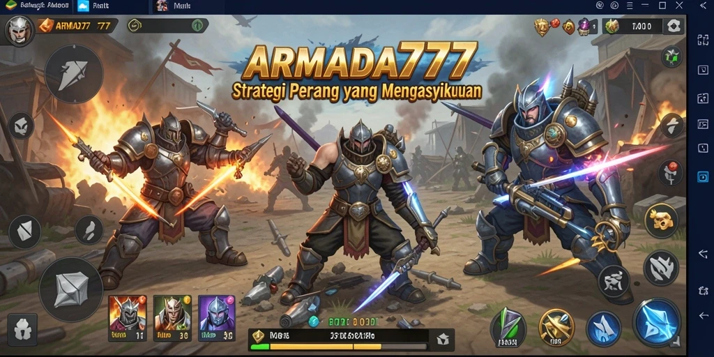 Tangkapan layar gameplay strategis ARMADA777 yang mendebarkan.