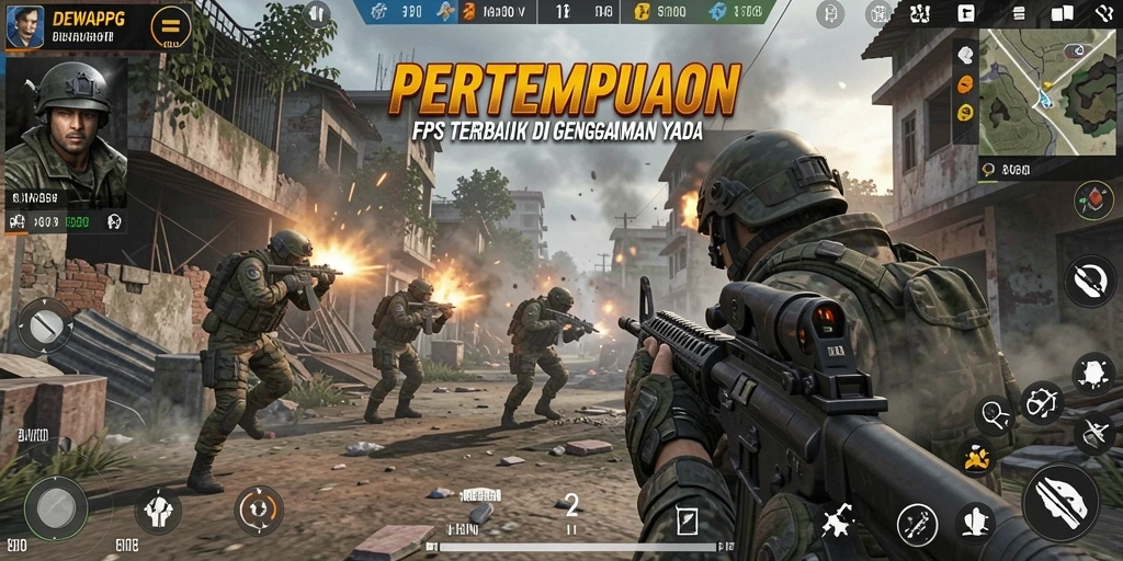 Screenshot gameplay DEWAPG yang penuh aksi dan mendebarkan.
