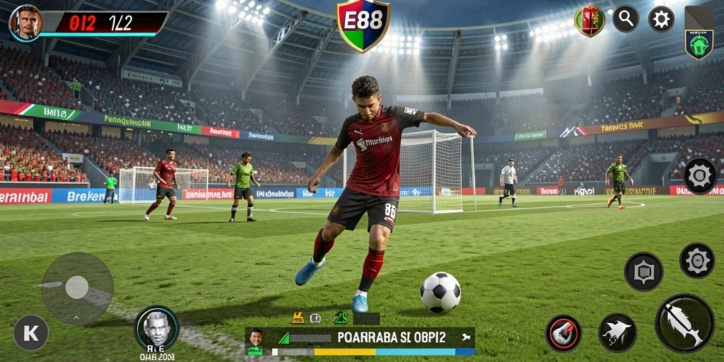 Tampilan menegangkan pertandingan olahraga di E88.