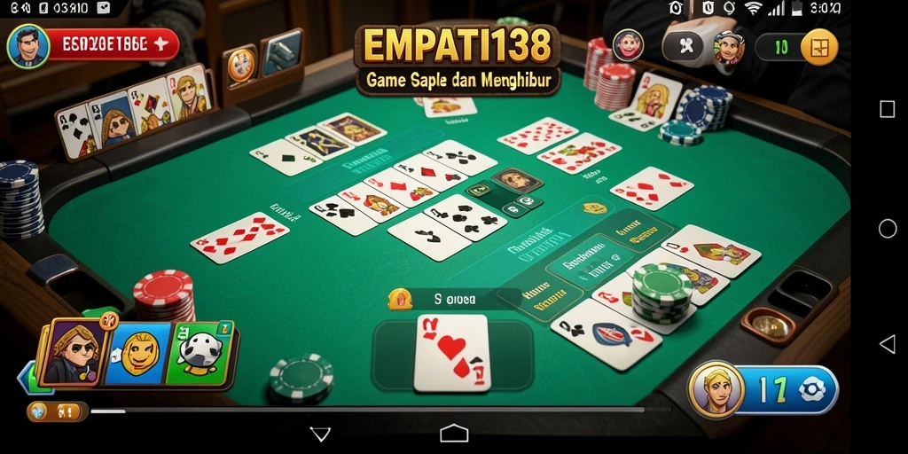 Tampilan gameplay seru Gaple di EMPATI138 yang mengasyikkan.