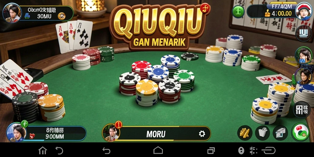 Screenshot gameplay F7F7 yang menampilkan kartu QiuQiu.