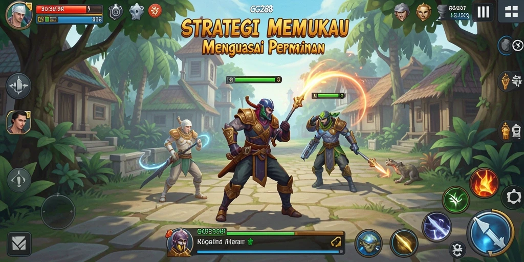 Screenshot permainan GG288 menampilkan serangan strategi yang menegangkan.