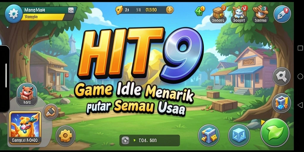 Tampilan gameplay HIT9 yang menarik dan interaktif dalam genre Idle.