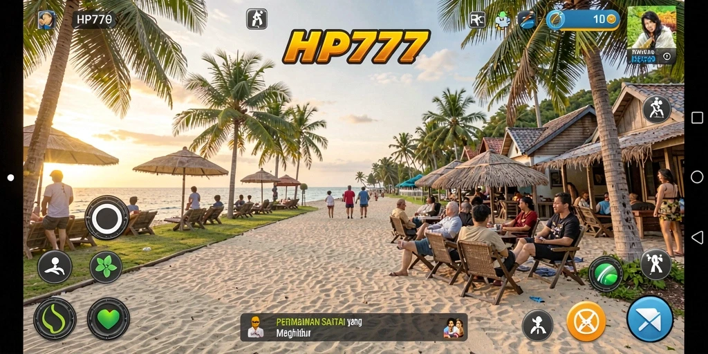 Tampilan gameplay HP777 yang seru dan penuh warna.