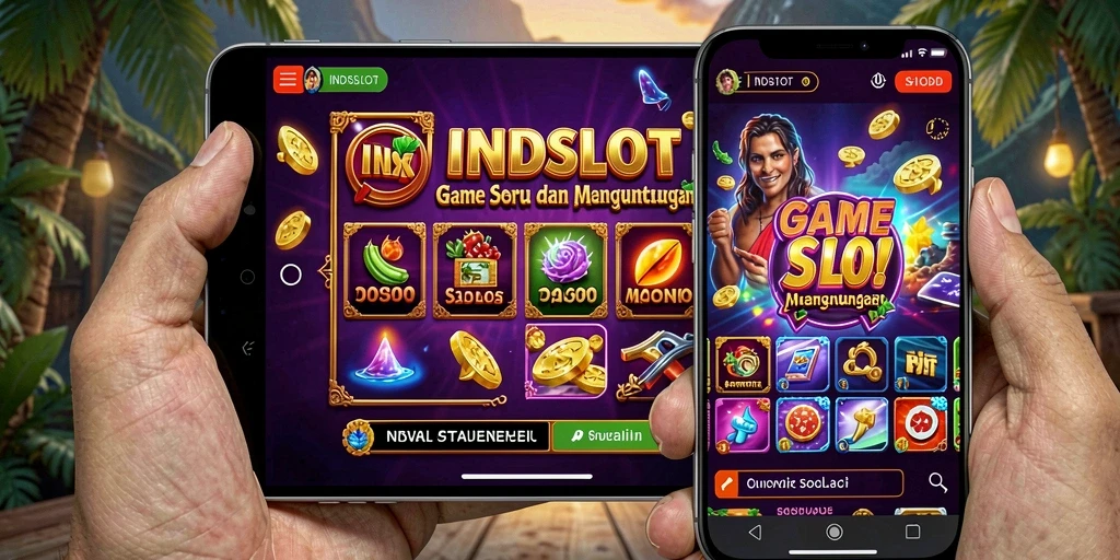 Tampilan gameplay menarik di INDSLOT dengan berbagai slot.