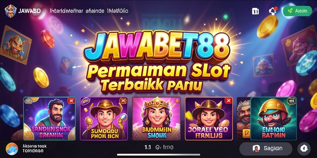 Screenshot utama JAWABET88 yang menunjukkan gameplay slot yang seru.