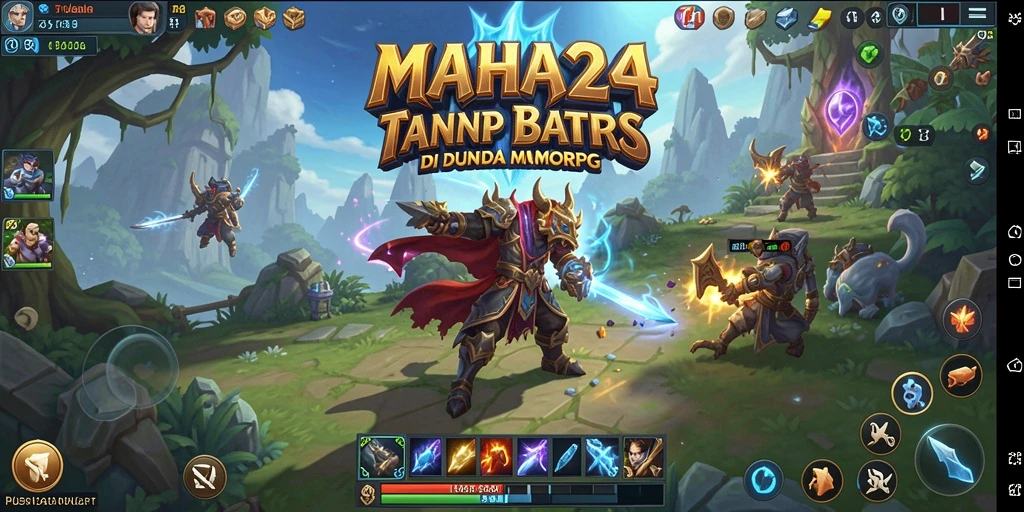 Tangkapan layar gameplay MAHA24 menunjukkan aksi seru dalam dunia MMORPG.
