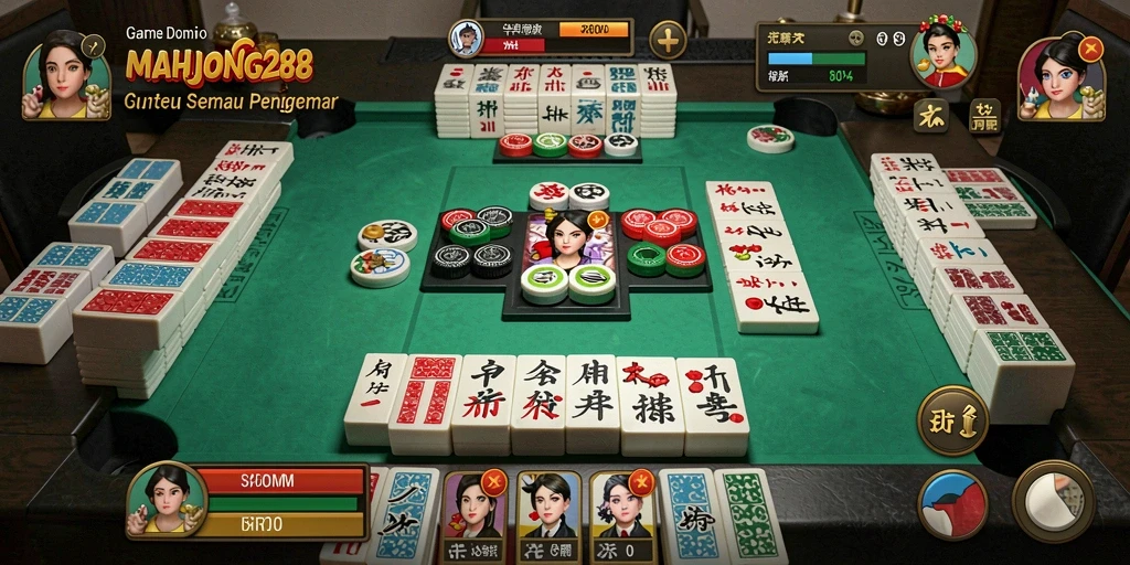 Permainan seru domino dengan tampilan yang menarik.