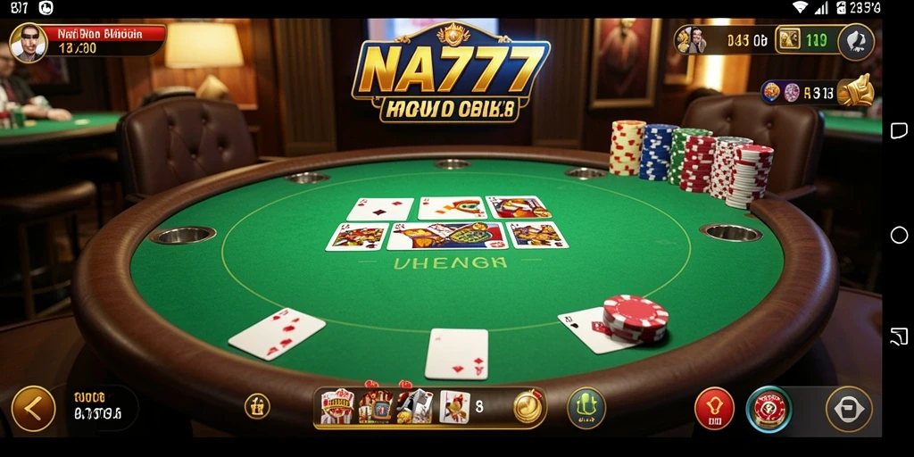 Gameplay seru di NA777, menampilkan aksi poker yang mendebarkan.