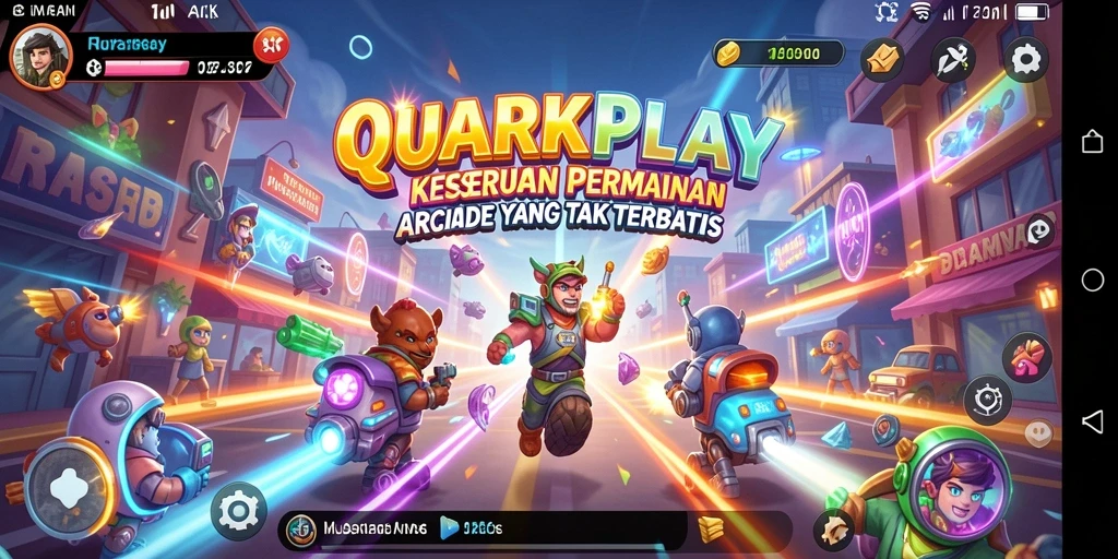 Tampilan gameplay seru dari QUARKPLAY yang penuh tantangan.
