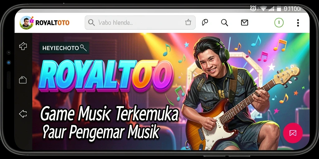 Tampilan gameplay <strong>ROYALTOTO</strong> yang menampilkan keseruan bermain musik.