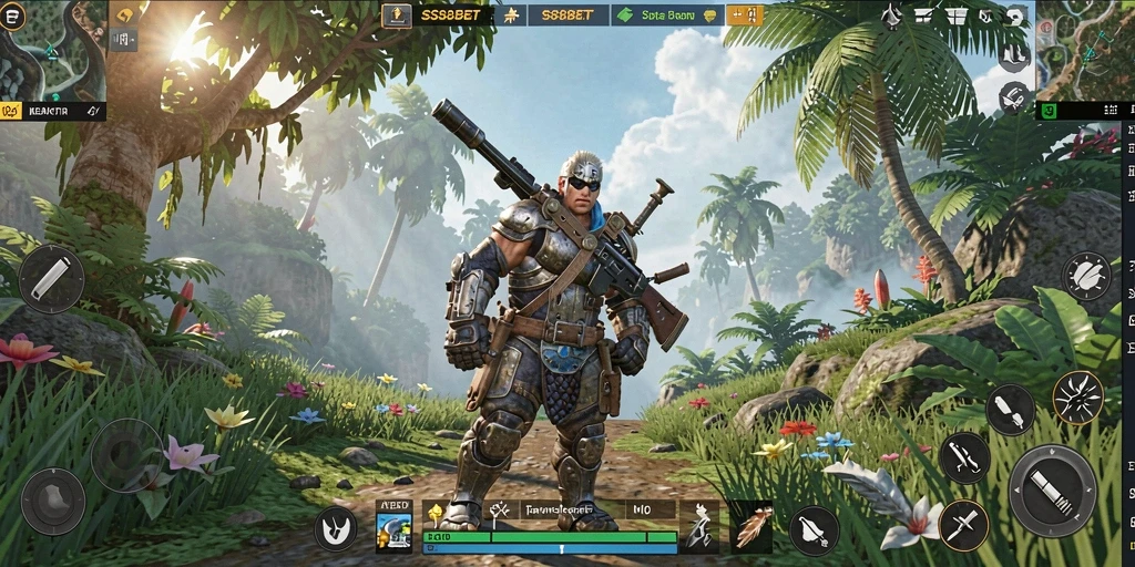 Tampilan menarik dari gameplay SS88BET di dunia terbuka.