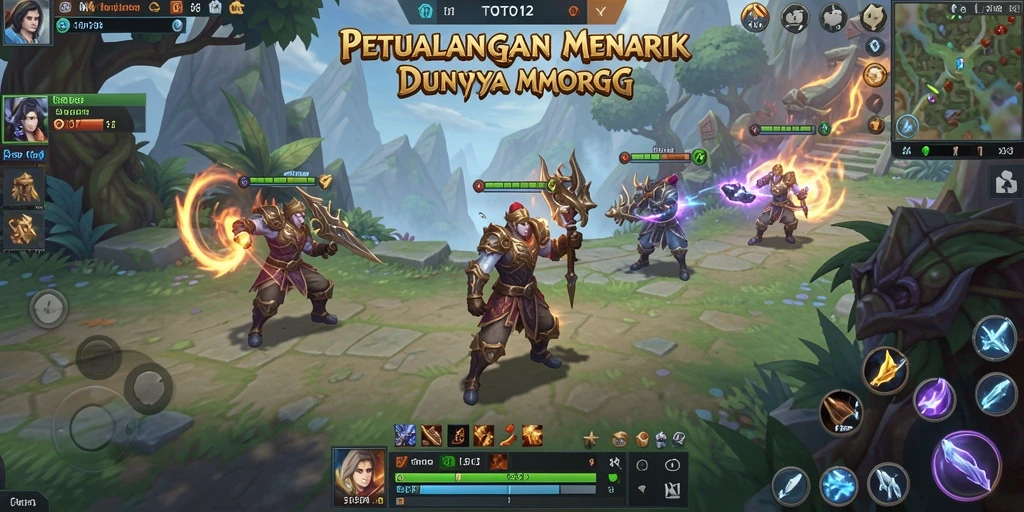Tangkapan layar utama menunjukkan aksi seru dalam gameplay <strong>TOTO12</strong>.