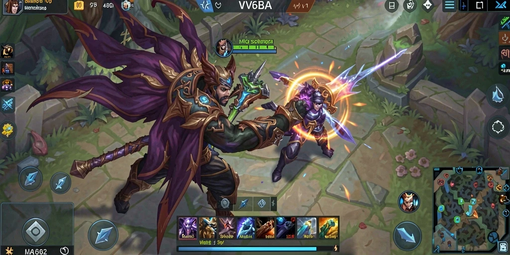 Tampilan gameplay seru di VV62 dengan strategi tim yang dinamis.