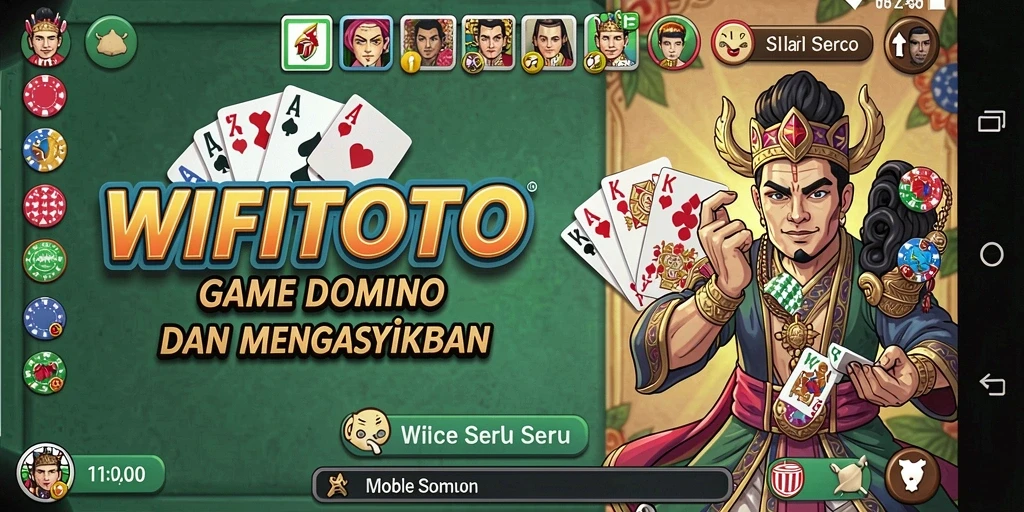 Screenshot gameplay WIFITOTO yang menampilkan keseruan bermain Domino.