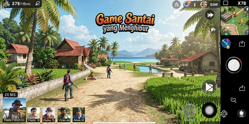 Tampilan gameplay X78 yang memukau dan penuh warna.